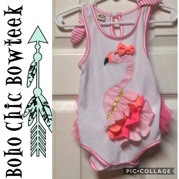 Other - 🏆🆕 Baby Girls Flamingo Ruffle Romper